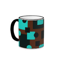 Turquoise Deco Mug by MidnightAkita Turquoise Deco Mug