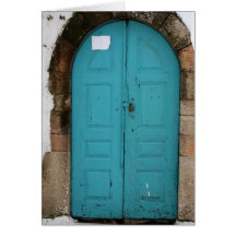 Turquoise Door Card
