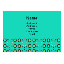 Turquoise Dot Pattern Business Card