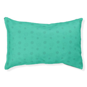Turquoise Fun Small Dog Bed