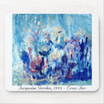 Turquoise Garden mousepads by EranFar Turquoise Garden mousepads