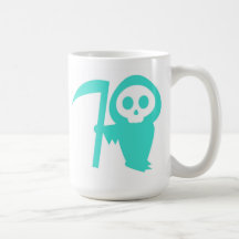 Turquoise Ghostface with Scythe Mug