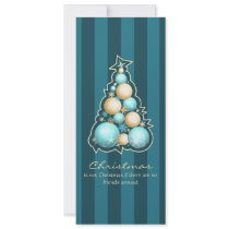 Turquoise & Gold Bubbles Christmas Tree Party invitations by Ruxique Turquoise & Gold Bubbles Christmas Tree Party invitations