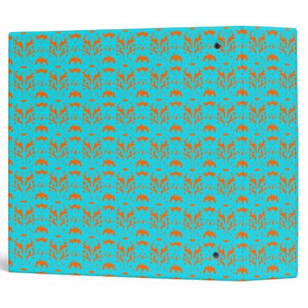 Turquoise Gothic Lace 3 Ring Binder