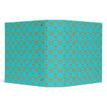Turquoise Gothic Lace 3 Ring Binder