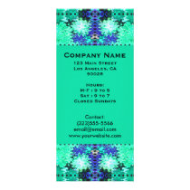 turquoise green blue rack cards by DonnaGraysonAbstract turquoise green blue rack cards