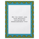 turquoise green circles full color flyer