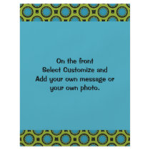 turquoise green circles full color flyer