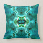 Turquoise Green Pattern American MoJo Pillow