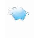Turquoise Hippo Shirt, Sweatshirt, Infant Bodysuit