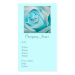 Turquoise Ice Rose business cards
