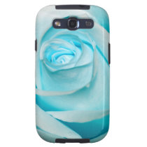 Turquoise Ice Rose Galaxy S3 Cases