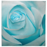 Turquoise Ice Rose Printed Napkins