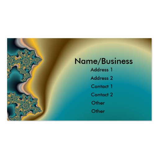 Turquoise Lake Business Card (front side)