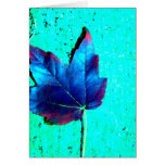 Turquoise - Leaf Nature - CricketDiane Art Card