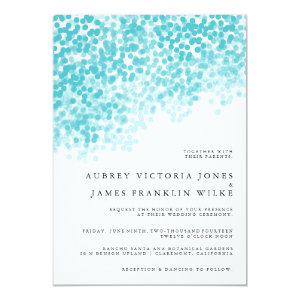 Turquoise Light Shower | Wedding Invitations 5