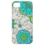 Turquoise & Lime Floral iPhone 5 Cover