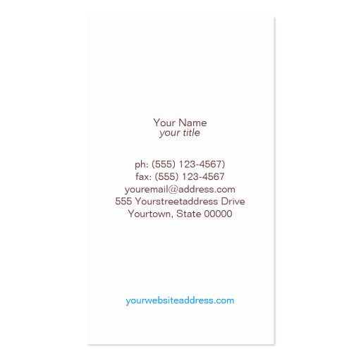 Turquoise Linen and Gold Circles Look Beauty Salon Business Card (back side)