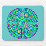 Turquoise Mandala Mouse Pad