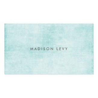 Turquoise Minimalist Distressed Appointment Cards Business Card