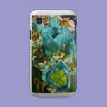 Turquoise N Gold Tulips Samsung Galaxy S case casemate cases