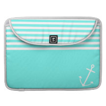 Turquoise Nautical MacBook Pro Sleeve