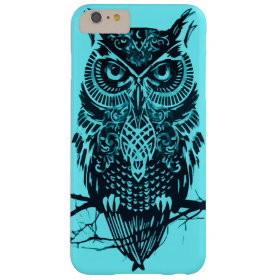 Turquoise Owl Barely There iPhone 6 Plus Case