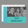Turquoise Party Invitation