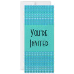 Turquoise Party Invitation invitations