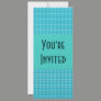 Turquoise Party Invitation