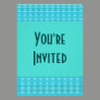 Turquoise Party Invitation