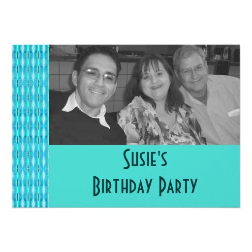 Turquoise Party Invitation