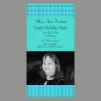 Turquoise Party Invitation Personalized Photo Card