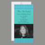 Turquoise Party Invitation Personalized Photo Card