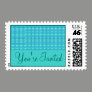 Turquoise Party Invitation Stamp