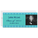 Turquoise Pattern Graduation invitations