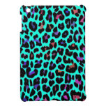 Turquoise Pop Leopard ipad mini cases
