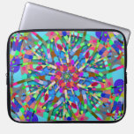 Turquoise Primordial Egg Laptop Sleeve laptop sleeves