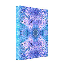 Turquoise Purple Glass canvas Stretched Canvas Prints