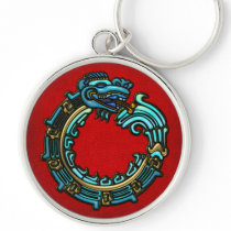 Turquoise Quetzalcoatl Key Chain