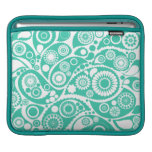 Turquoise Retro Paisley Pattern Sleeves For iPads