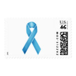 Turquoise Ribbon Postage Stamps