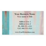 Turquoise Rusted Metal Business Card Template