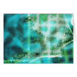Turquoise Sea Abstract Blank Card