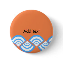 Turquoise Slices On Orange buttons