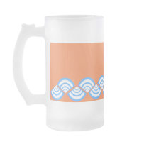 Turquoise Slices On Orange mugs