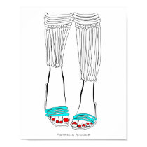 Turquoise Slippers posters