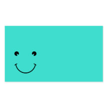 Turquoise  Smile Business Card Templates