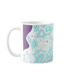 Turquoise Space, Abstract Art Mug