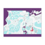 "Turquoise Space" Abstract Postcards
